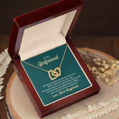 Interlocking Hearts Necklace - For Girlfriend
