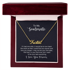Custom Name Necklace - For Soulmate